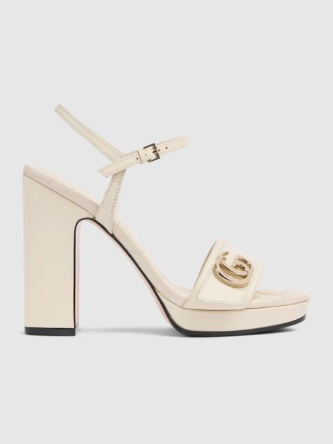 GUCCI Women's platform sandal with Double G