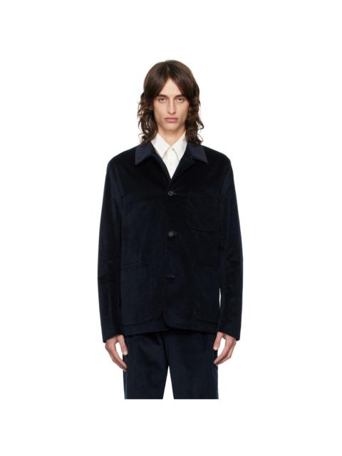 Paul Smith Navy Spread Collar Blazer