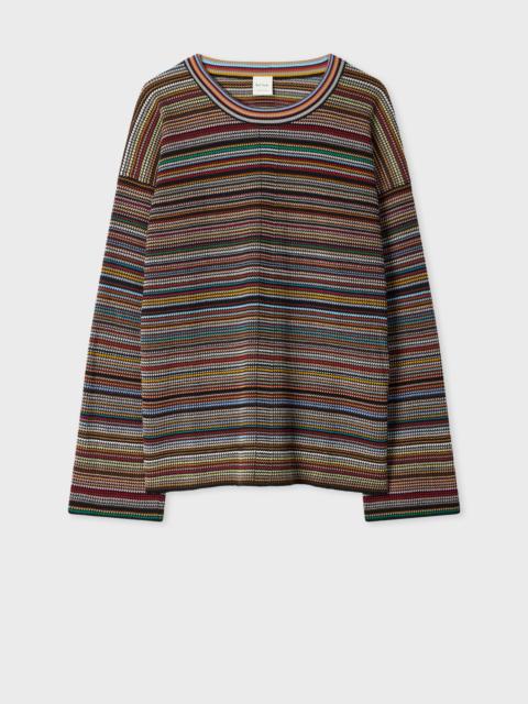 Paul Smith Women's Oversized 'Signature Stripe' Sweater