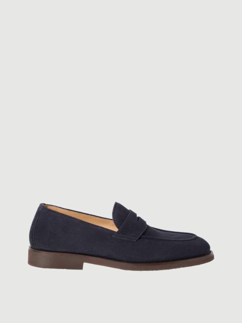 Brunello Cucinelli Suede penny loafers
