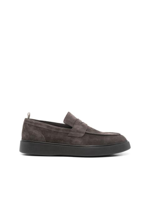 OFFICINE CREATIVE Frame 001 suede penny loafers