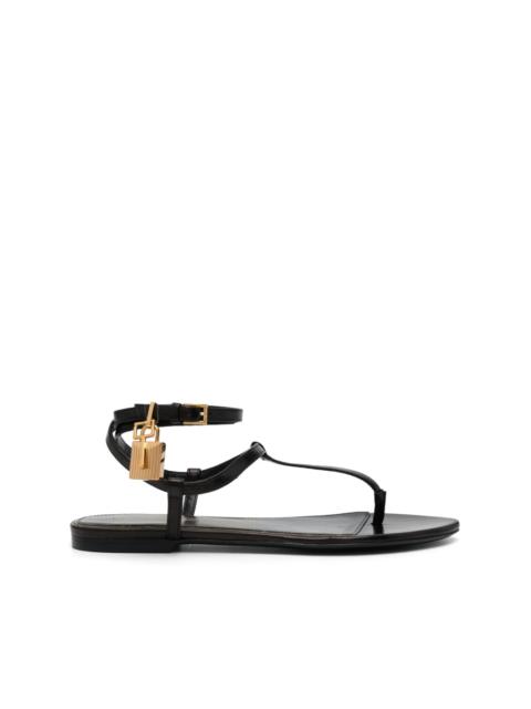 TOM FORD Padlock flat sandals