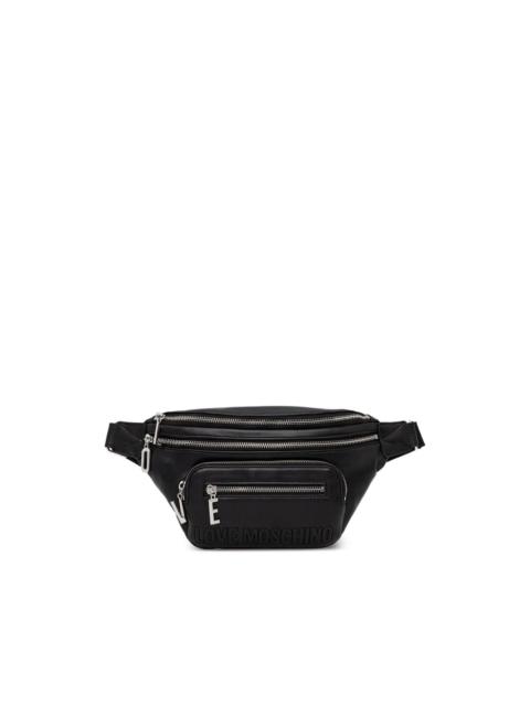 Moschino zip-up belt bag