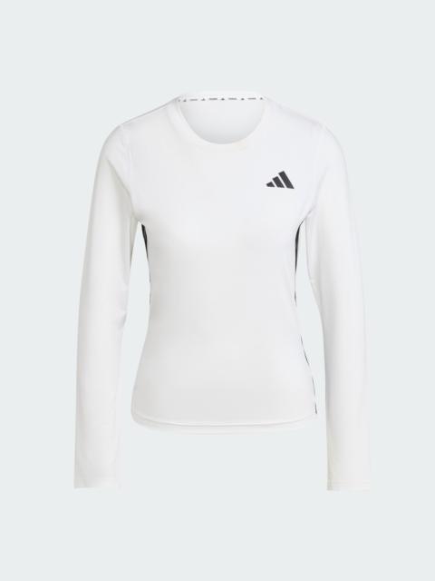 adidas Essentials Long Sleeve 3-Stripes Workout Top