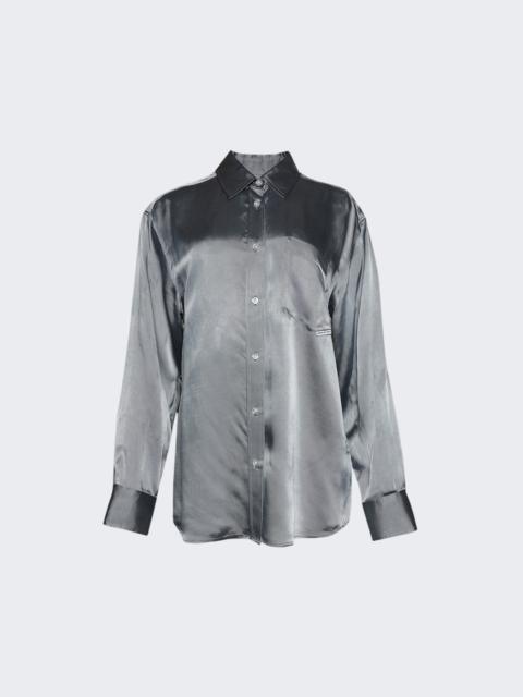 Button Up Boyfrined Shirt Oxford Blue
