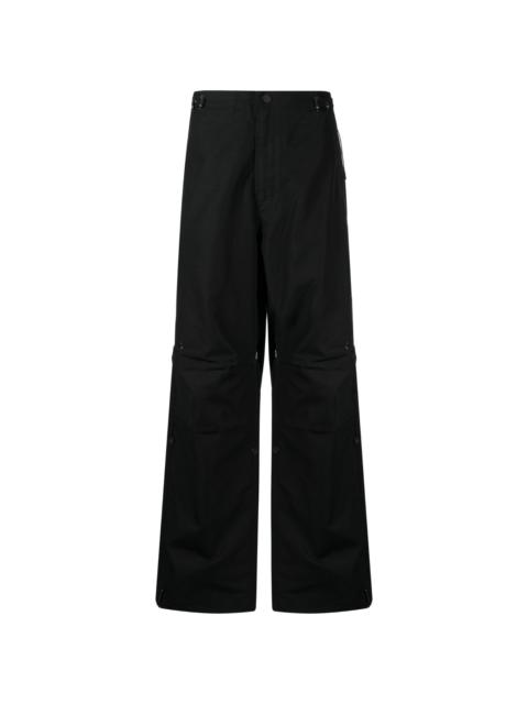 MAHARISHI Rabbit-embroidered lose-fit trousers