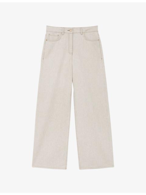 REISS Febe Wide-Leg High-Rise Jeans