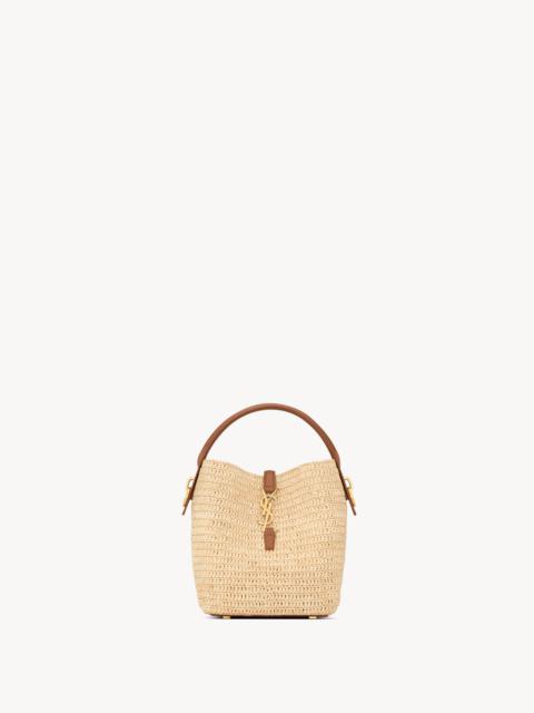 SAINT LAURENT LE 37 SMALL IN RAFFIA