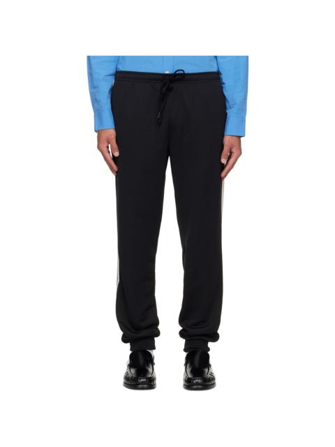 MM6 Maison Margiela Black Drawstring Sweatpants