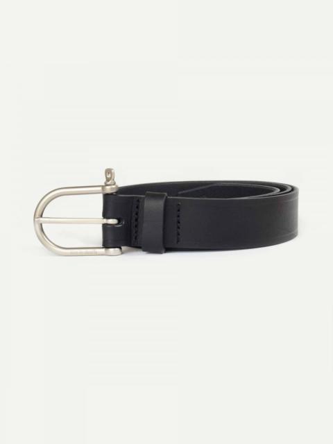 Bleu de Chauffe MANILLE BELT  -  BLACK / SILVER