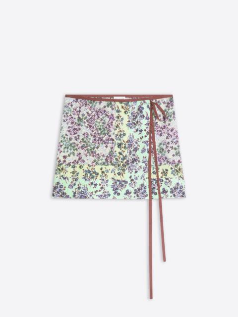Dries Van Noten PRINTED WRAP SKIRT