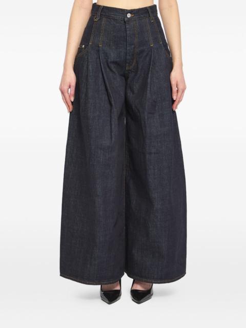 JACQUEMUS Souro de-Nimes pleated denim jeans