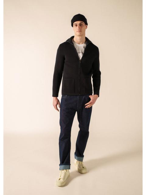SAINT JAMES QUIBERON High Collar Knit Jacket