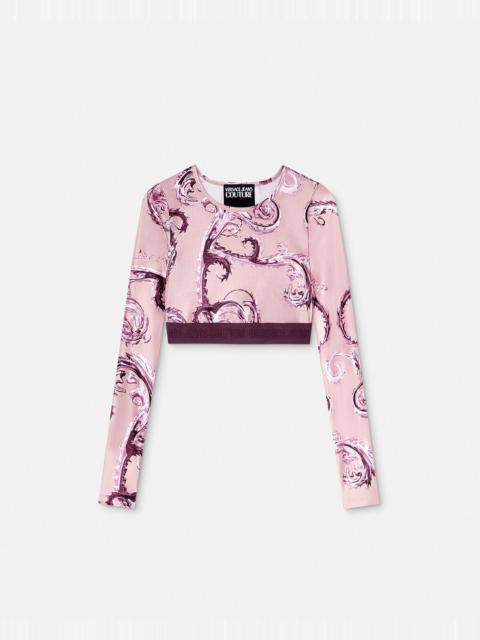 VERSACE JEANS COUTURE Chromo Couture Crop Top