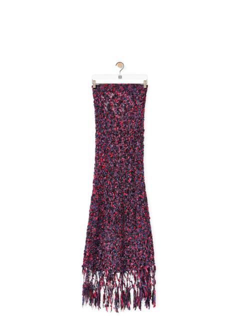 Loewe Fringed midi skirt in polyamide