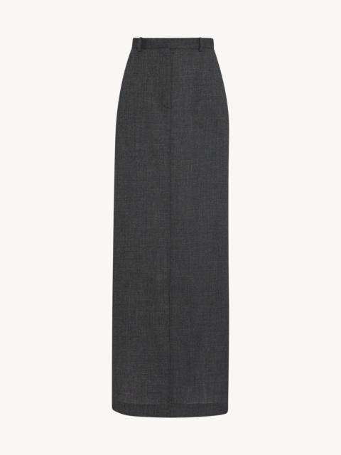 The Row Toreva Skirt in Wool and Silk | REVERSIBLE