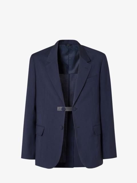 FENDI Jacket Dark blue wool canvas blazer