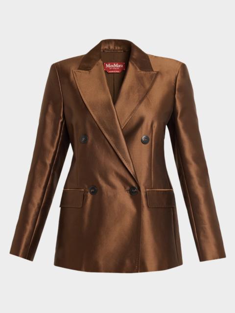 WEEKEND Max Mara Shiny Double-Breasted Blazer