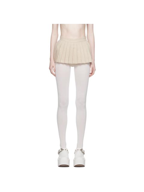 pushBUTTON SSENSE Exclusive Beige Skort