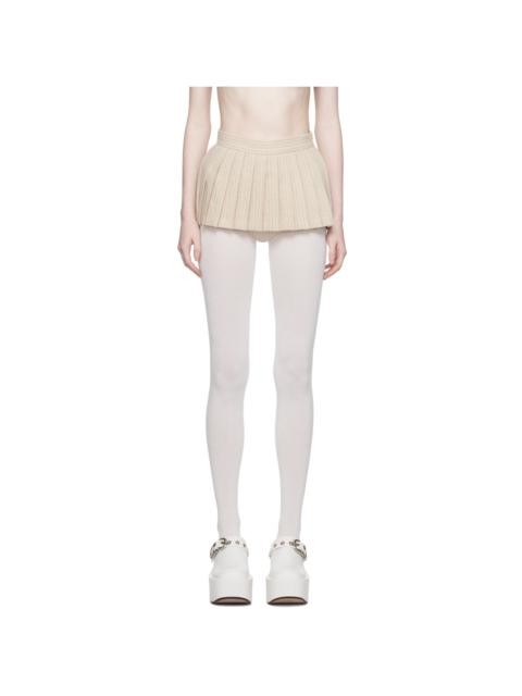 pushBUTTON SSENSE Exclusive Beige Skort