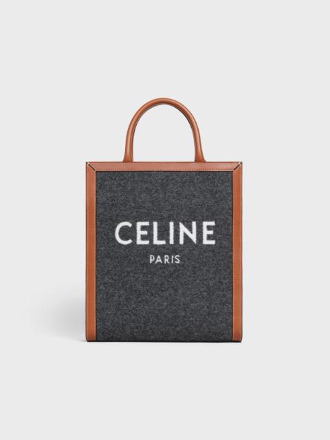 CELINE Small Vertical Cabas Celine in Textile with CELINE & calfskin