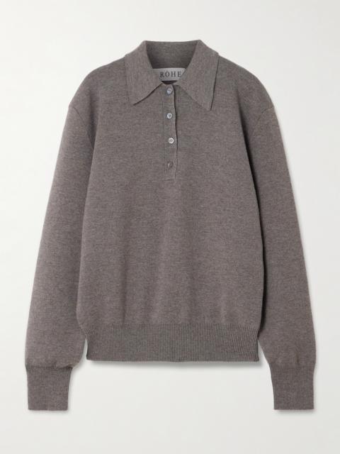 RÓHE Wool And Cashmere-blend Polo Shirt