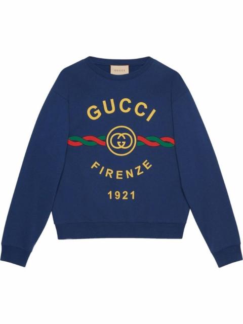 GUCCI Gucci Firenze 1921 cotton sweatshirt