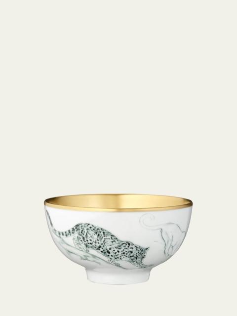Hermès Carnets d'Equateur Gold Feline Bowl, Medium