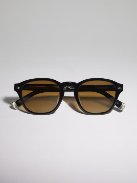 Brunello Cucinelli Intarsia Rays acetate sunglasses with polarized lenses