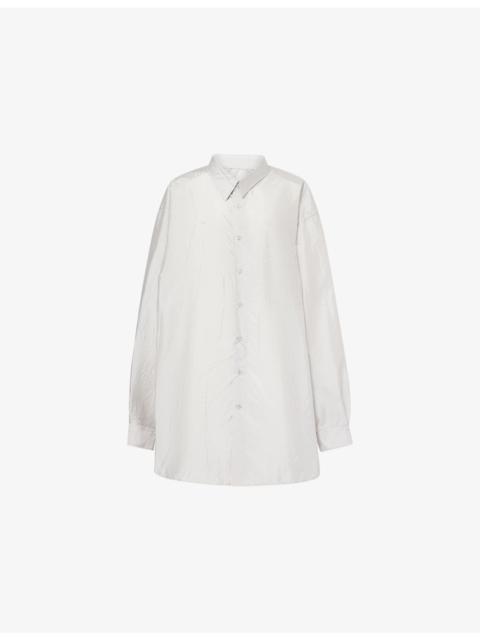 Maison Margiela Oversized Long-Sleeves Woven Shirt