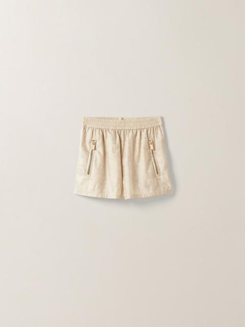 Miu Miu Nylon shorts with logo
