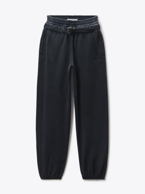 Alexander Wang Mid-Rise Sweatpant in Cotton Terry Relaxed