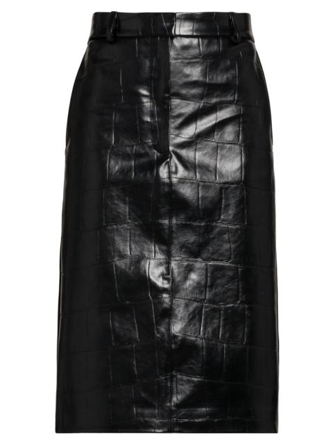 Stella McCartney Women's Croco Combo Midi-Skirt - Black