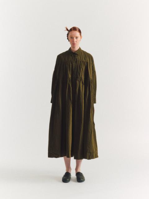 CASEY/CASEY SQUARE LONG SLEEVE DRESS - PAPER COT - GREEN LAKE