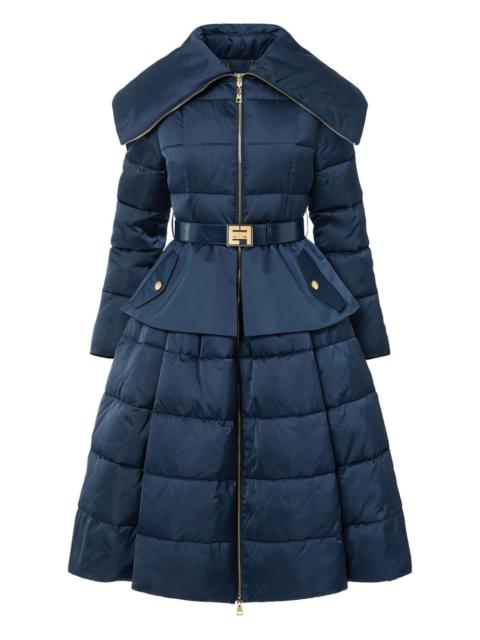 ELISABETTA FRANCHI padded circle-skirt down coat
