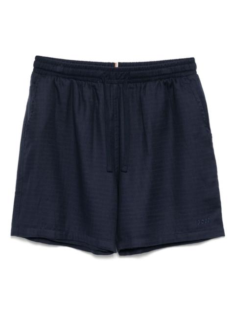 BOSS logo-embroidered shorts