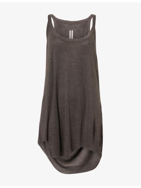 Rick Owens Gigi Scoop-Neck Wool and Silk-Blend Tank Top