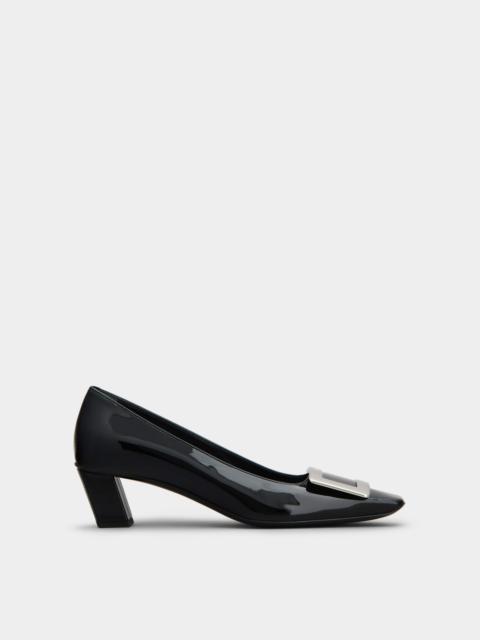 Roger Vivier Belle Vivier Metal Buckle Pumps in Patent Leather