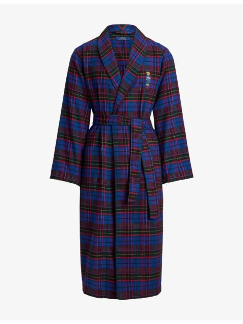 Polo Ralph Lauren Plaid Relaxed-Fit Flannel Robe