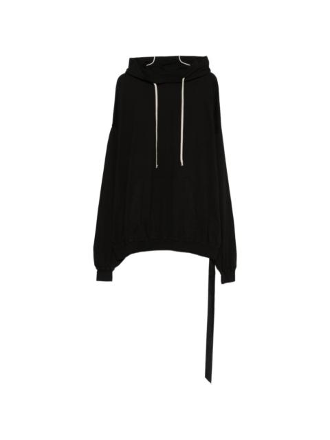 Rick Owens DRKSHDW tie-detail hoodie