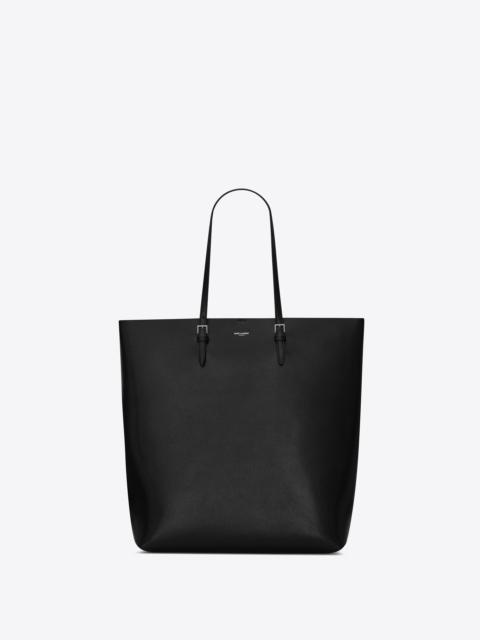 SAINT LAURENT tote bag in coated embossed leather
