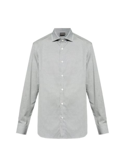 EMPORIO ARMANI geometric-print shirt