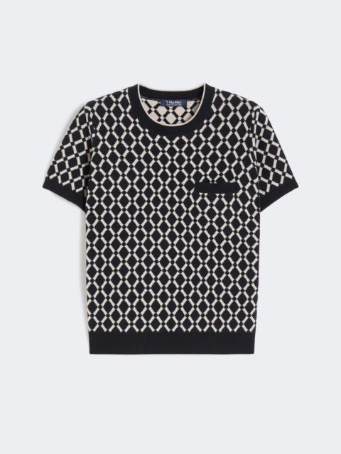 Maglia in lana jacquard - ULTRAMARINE