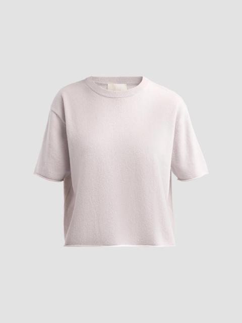 LISA YANG Women's Cila Cashmere Crewneck T-Shirt - Seashell