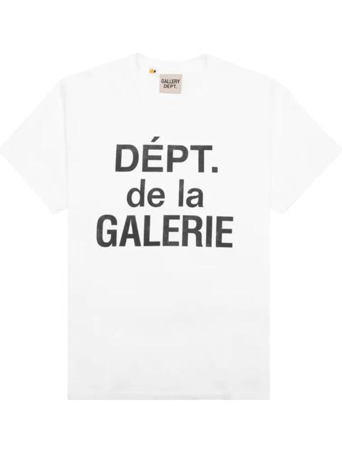 GALLERY DEPT. Large French Logo T-Shirt "White & Black" GD321