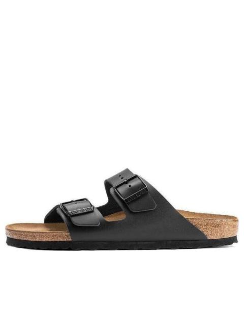 BIRKENSTOCK Birkenstock Arizona Birko Flor Narrow Fit Sandals 'Black' 0051193