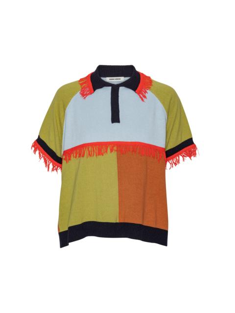 HENRIK VIBSKOV SUIT COVER POLO KNIT - BROWN GREEN ZEPPELIN