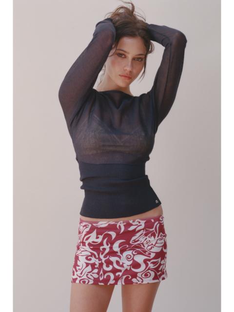 miaou ELEKTRA SKIRT - RED HAWAIIAN