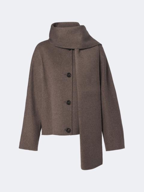 'S Max Mara Scarf-detail virgin wool jacket