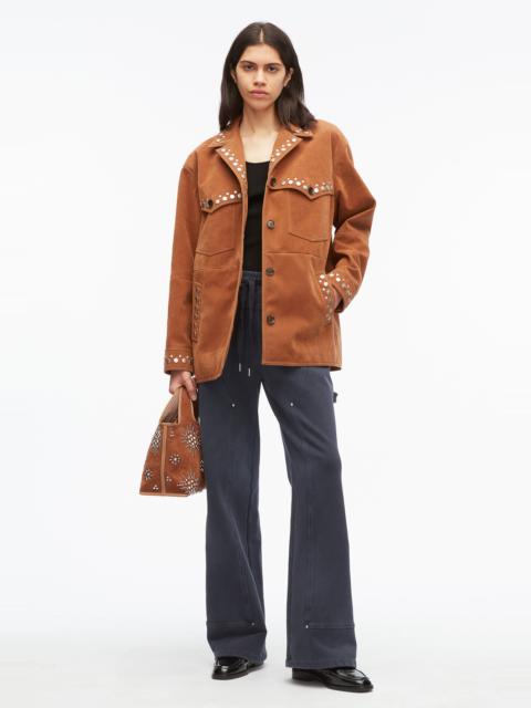 3.1 Phillip Lim Western Studded Faux Suede Jacket